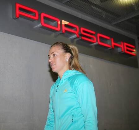 Porsche Tennis Grand Prix Stuttgart 18.04.2016 Deutschland Porsche Tennis Grand Prix Frauen Stuttgart Pressegespräch mit Angelique Kerber (GER).