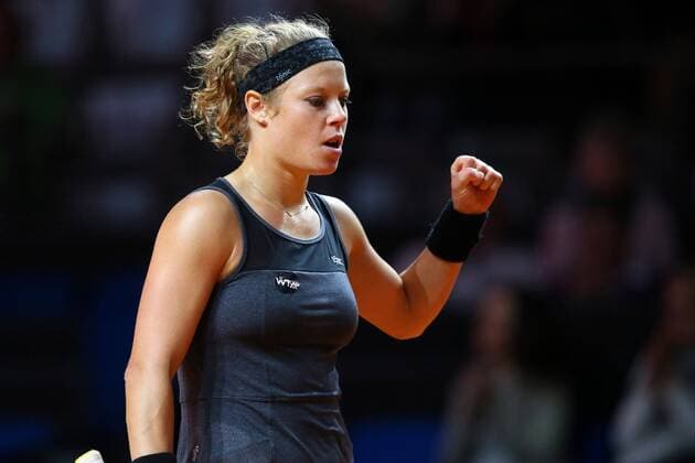 Stuttgart Laura Siegemund (GER) nach ihrem Einzug in das Hauotfeld, Porsche Tennis Grand Prix 2016, Damen Tennis,18.04.2016, Copyright: Langer Eibner-Pressefoto EP_HLR