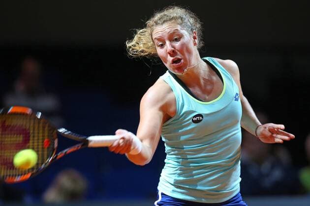 Stuttgart Anna-Lena Friedsam (GER), Porsche Tennis Grand Prix 2016, Damen Tennis,18.04.2016, Copyright: Langer Eibner-Pressefoto EP_HLR
