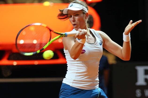 Stuttgart Johanna Konta (GBR), Porsche Tennis Grand Prix 2016, Damen Tennis,18.04.2016, Copyright: Langer Eibner-Pressefoto EP_HLR