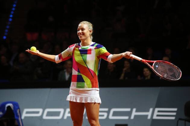 Stuttgart Angelique Kerber, Porsche Tennis Grand Prix 2016, Damen Tennis,18.04.2016, Copyright: Langer Eibner-Pressefoto EP_HLR