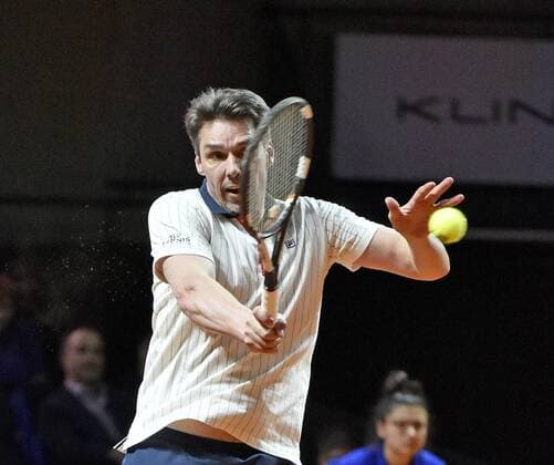 Michael Stich (GER) Berenberg Classics Tennis Damen 18.04.2016 Porsche Tennis Grand Prix GP Stuttgart 2016 Porsche-Arena 16.04.-24.04.2016 Porsche Tennis Grand Prix Stuttgart 2016