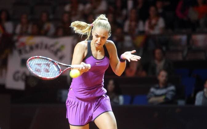 Porsche Tennis Grand Prix 2016 Deutschland, Stuttgart, 18.04.2016, Tennis, Porsche Tennis Grand Prix 2016, Stuttgart: Sabine Lisicki (GER).