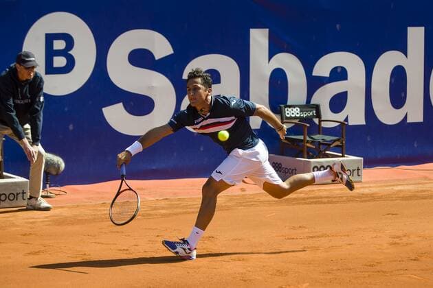 BARCELONA - April 18- SPAIN: Nicolas Almagro (ESP) during match between of the Open Banc Sabadell, 64 Trophy Conde de Godo, played on the RCT Barcelona 1899, on april 18, 2016. Photo: Mikel Trigueros Urbanandsport Cordon Press ---------------------------------- BARCELONA - Abril, 18 - ESPANA: Nicolas Almagro (ESP) durante el partido entre de la edicion 64 del Barcelona Open Banc Sabadell Trofeo Conde Godo, celebrada en el RCT Barcelona 1899, el 18 de Abril de 2016. Foto: Mikel Trigueros Urbanandsport Cordon Press  xMikelxTriguerosx xBARCELONA-OPEN-BANC-SABADELLx64-TROFEO-CONDE-GODOx