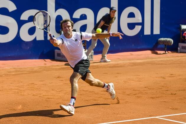 BARCELONA - April 18- SPAIN: Teymuraz Gabashvili (RUS) during match between of the Open Banc Sabadell, 64 Trophy Conde de Godo, played on the RCT Barcelona 1899, on april 18, 2016. Photo: Mikel Trigueros Urbanandsport Cordon Press ---------------------------------- BARCELONA - Abril, 18 - ESPANA: Teymuraz Gabashvili (RUS) durante el partido entre de la edicion 64 del Barcelona Open Banc Sabadell Trofeo Conde Godo, celebrada en el RCT Barcelona 1899, el 18 de Abril de 2016. Foto: Mikel Trigueros Urbanandsport Cordon Press  xMikelxTriguerosx xBARCELONA-OPEN-BANC-SABADELLx64-TROFEO-CONDE-GODOx