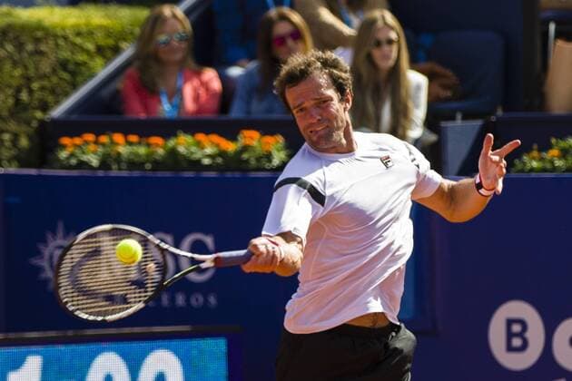 BARCELONA - April 18- SPAIN: Teymuraz Gabashvili (RUS) during match between of the Open Banc Sabadell, 64 Trophy Conde de Godo, played on the RCT Barcelona 1899, on april 18, 2016. Photo: Mikel Trigueros Urbanandsport Cordon Press ---------------------------------- BARCELONA - Abril, 18 - ESPANA: Teymuraz Gabashvili (RUS) durante el partido entre de la edicion 64 del Barcelona Open Banc Sabadell Trofeo Conde Godo, celebrada en el RCT Barcelona 1899, el 18 de Abril de 2016. Foto: Mikel Trigueros Urbanandsport Cordon Press  xMikelxTriguerosx xBARCELONA-OPEN-BANC-SABADELLx64-TROFEO-CONDE-GODOx