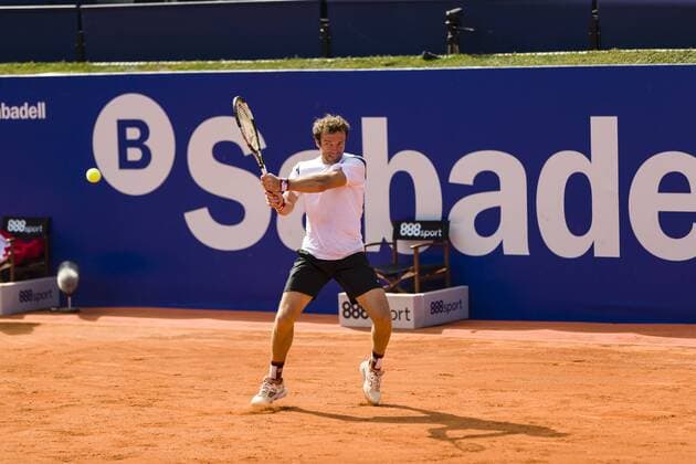 BARCELONA - April 18- SPAIN: Teymuraz Gabashvili (RUS) during match between of the Open Banc Sabadell, 64 Trophy Conde de Godo, played on the RCT Barcelona 1899, on april 18, 2016. Photo: Mikel Trigueros Urbanandsport Cordon Press ---------------------------------- BARCELONA - Abril, 18 - ESPANA: Teymuraz Gabashvili (RUS) durante el partido entre de la edicion 64 del Barcelona Open Banc Sabadell Trofeo Conde Godo, celebrada en el RCT Barcelona 1899, el 18 de Abril de 2016. Foto: Mikel Trigueros Urbanandsport Cordon Press  xMikelxTriguerosx xBARCELONA-OPEN-BANC-SABADELLx64-TROFEO-CONDE-GODOx