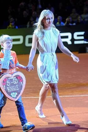 Tennis-Spielerin Angelique Kerber anläßlich des WTA Tennis Damen Porsche Tennis Grand Prix am 18.04.2016 in der Porsche-Arena Stuttgart.