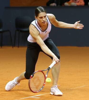 Stuttgart Porsche Tennis Grand Prix 2016, Andrea Petkovic (GER) beim Training