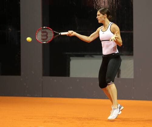 Stuttgart Porsche Tennis Grand Prix 2016, Andrea Petkovic (GER) beim Training