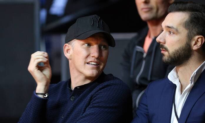 Porsche Tennis Grand Prix 2016 Deutschland, Stuttgart, 19.04.2016, Tennis, Porsche Tennis Grand Prix 2016, Stuttgart: Bastian Schweinsteiger Manchester United ManU Freund von Ana Ivanovic (SRB).