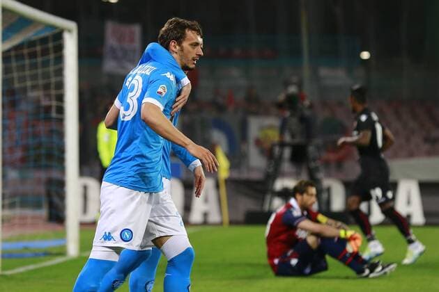 Manolo Gabbiadini Napoli, goal celebration Napoli 19-04-2016 Stadio San Paolo Football Calcio Serie A 2015 2016 Napoli - Bologna cesarexpurini