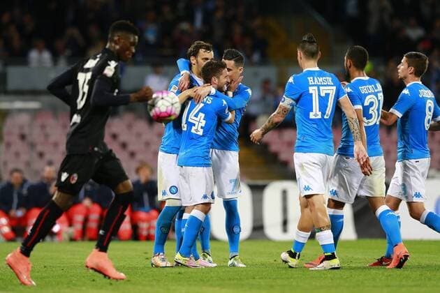 Manolo Gabbiadini Napoli, goal celebration Napoli 19-04-2016 Stadio San Paolo Football Calcio Serie A 2015 2016 Napoli - Bologna cesarexpurini