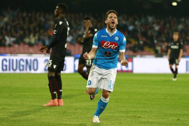 Dries Mertens Napoli,goal celebration Napoli 19-04-2016 Stadio San Paolo Football Calcio Serie A 2015 2016 Napoli - Bologna cesarexpurini
