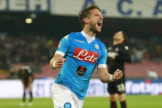Dries Mertens Napoli,goal celebration Napoli 19-04-2016 Stadio San Paolo Football Calcio Serie A 2015 2016 Napoli - Bologna cesarexpurini