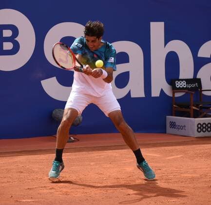 Thomaz Bellucci playing Alexander Zverev at Barcelona Open 2016 Tennis  JMC_5993