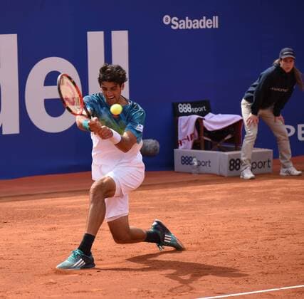 Thomaz Bellucci playing Alexander Zverev at Barcelona Open 2016 Tennis  JMC_5996