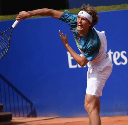 Alexander Zverev playing Thomaz Bellucci at Barcelona Open 2016 Tennis  JMC_6000