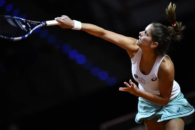 Julia Görges GOERGES (GER) Tennis Damen 20.04.2016 Porsche Tennis Grand Prix GP Stuttgart 2016 Porsche-Arena 16.04.-24.04.2016 Porsche Tennis Grand Prix Stuttgart 2016