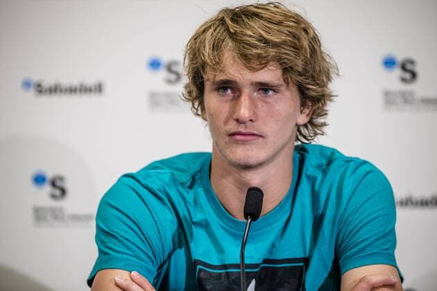 April 20, 2016 - Barcelona, Catalonia, Spain - ALEXANDER ZVEREV (GER) gives a press conference PK Pressekonferenz after his victory over Thomaz Belluci (BRA) during the 2nd round of the Barcelona Open Banc Sabadell 2016. Zverev wins in three sets 6-3, 6-7, 7-5 Alexander Zverev Press Conference - Round Two Barcelona Open - ZUMAo105