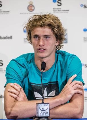 April 20, 2016 - Barcelona, Catalonia, Spain - ALEXANDER ZVEREV (GER) gives a press conference PK Pressekonferenz after his victory over Thomaz Belluci (BRA) during the 2nd round of the Barcelona Open Banc Sabadell 2016. Zverev wins in three sets 6-3, 6-7, 7-5 Alexander Zverev Press Conference - Round Two Barcelona Open - ZUMAo105