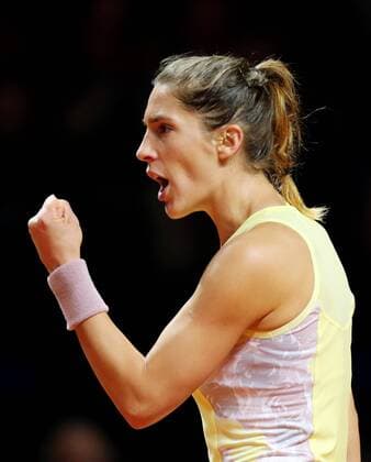 Stuttgart Porsche Tennis Grand Prix 2016, Andra Petkovic (GER) jubelt und ballt die Faust
