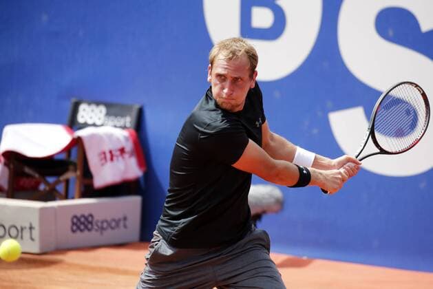 BARCELONA -april 20- SPAIN: Thiemo De Bakker during the match against Kei Nishikori, corresponding to the third round of the Open Banc Sabadell, 64 Trophy Conde de Godo, played on the RCT Barcelona1899, on april 20, 2016. Photo: Joan Valls Urbanandsport Cordon Press  xJoanxValls Urbanandsportx xBARCELONA-OPEN-BANC-SABADELL-TENNISx