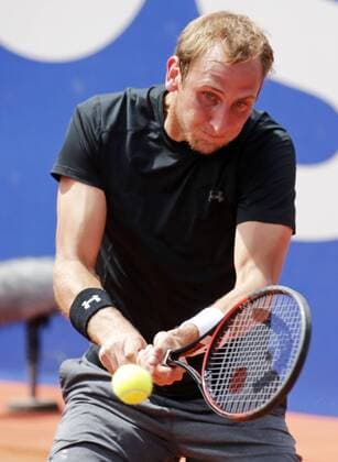 BARCELONA -april 20- SPAIN: Thiemo De Bakker during the match against Kei Nishikori, corresponding to the third round of the Open Banc Sabadell, 64 Trophy Conde de Godo, played on the RCT Barcelona1899, on april 20, 2016. Photo: Joan Valls Urbanandsport Cordon Press  xJoanxValls Urbanandsportx xBARCELONA-OPEN-BANC-SABADELL-TENNISx