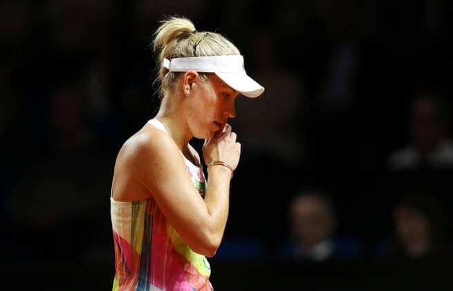 Stuttgart Porsche Tennis Grand Prix 2016, Angelique Kerber (GER) enttäuscht