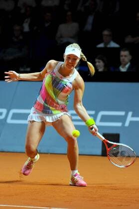 Angelique KERBER (GER). Deutschland, Stuttgart: Tennis, Porsche Tennis Grand Prix, Achtelfinale am 20.04.2016, Porsche-Arena.
