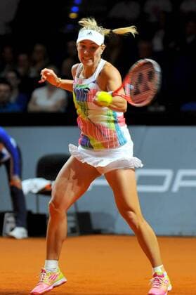 Angelique KERBER (GER). Deutschland, Stuttgart: Tennis, Porsche Tennis Grand Prix, Achtelfinale am 20.04.2016, Porsche-Arena.