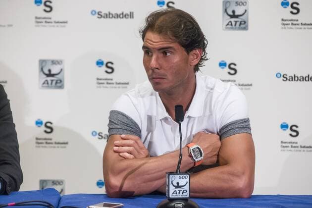 Tennis, Barcelona Open, Rafael Nadal Pressekonferenz BARCELONA - April 20- SPAIN: Rafa Nadal during the press conference PK Pressekonferenz at the Open Banc Sabadell, 64 Trophy Conde de Godo played in the RCT Barcelona 1899, on april 20, 2016. Photo: Mikel Trigueros Urbanandsport Cordon Press ---------------------------------- BARCELONA - Abril, 20 - ESPANA: Rafa Nadal durante la rueda de prensa durante la edicion 64 del Barcelona Open Banc Sabadell Trofeo Conde Godo, celebrada en el RCT Barcelona 1899, el 20 de Abril de 2016. Foto: Mikel Trigueros Urbanandsport Cordon Press  xMikelxTriguerosx xBARCELONA-OPEN-BANC-SABADELLx64-TROFEO-CONDE-GODOx