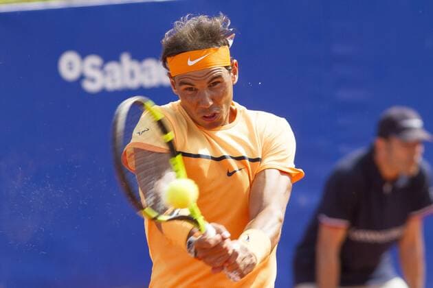 April 20, 2016 - Barcelona, Catalonia, Spain - Barcelona, Catalonia, Spain. April 20. Rafa Nadal in action during his firts match against Marcel Granollers (6-3, 6-2) in his firts match in the 64th Open Barcelona ATP Tennis Herren in Barcelona on April 20, 2016. Barcelona Open Banc Sabadell - Day 3  - ZUMAn230