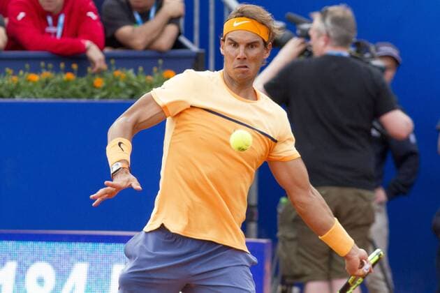 April 20, 2016 - Barcelona, Catalonia, Spain - Barcelona, Catalonia, Spain. April 20. Rafa Nadal in action during his firts match against Marcel Granollers (6-3, 6-2) in his firts match in the 64th Open Barcelona ATP Tennis Herren in Barcelona on April 20, 2016. Barcelona Open Banc Sabadell - Day 3  - ZUMAn230