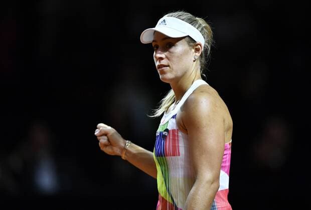 Angelique KERBER (GER) Jubeö jubelt Schlussjubel nach gewonnenem Match Tennis Damen 20.04.2016 Porsche Tennis Grand Prix GP Stuttgart 2016 Porsche-Arena 16.04.-24.04.2016 Porsche Tennis Grand Prix Stuttgart 2016