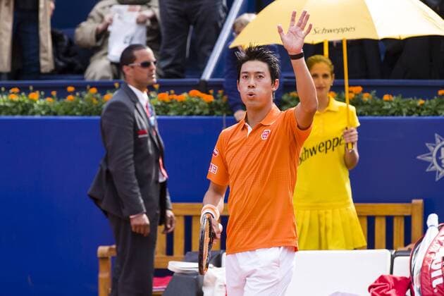 BARCELONA - April 21- SPAIN: Kei Nishikori during the match between Jeremy Chardy (FRA) v Kei Nishikori (JPN) of the Open Banc Sabadell, 64 Trophy Conde de Godo, played on the RCT Barcelona 1899, on april 21, 2016. Photo: Mikel Trigueros Urbanandsport Cordon Press ---------------------------------- BARCELONA - Abril, 21 - ESPANA: Kei Nishikori durante el partido entre Jeremy Chardy (FRA) v Kei Nishikori (JPN)de la edicion 64 del Barcelona Open Banc Sabadell Trofeo Conde Godo, celebrada en el RCT Barcelona 1899, el 21 de Abril de 2016. Foto: Mikel Trigueros Urbanandsport Cordon Press  xMikelxTriguerosx xBARCELONA-OPEN-BANC-SABADELLx64-TROFEO-CONDE-GODOx