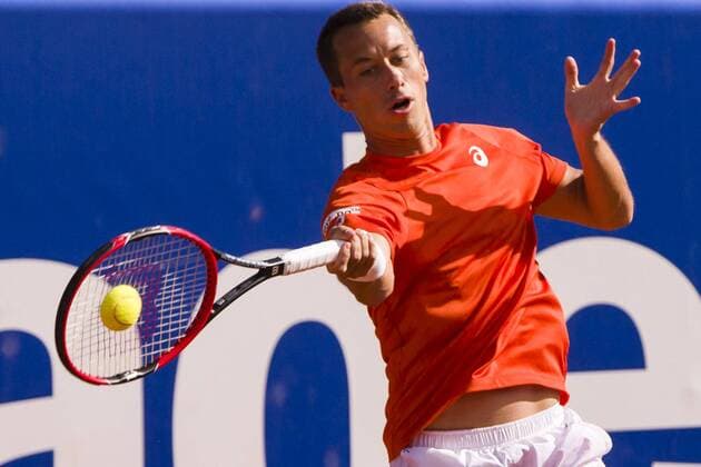 BARCELONA - April 21- SPAIN: Philipp Kohlschreiber (GER) during the match between Philipp Kohlschreiber (GER) v Feliciano Lopez (ESP) of the Open Banc Sabadell, 64 Trophy Conde de Godo, played on the RCT Barcelona 1899, on april 21, 2016.  xMikelxTriguerosx xBARCELONA-OPEN-BANC-SABADELLx64-TROFEO-CONDE-GODOx
