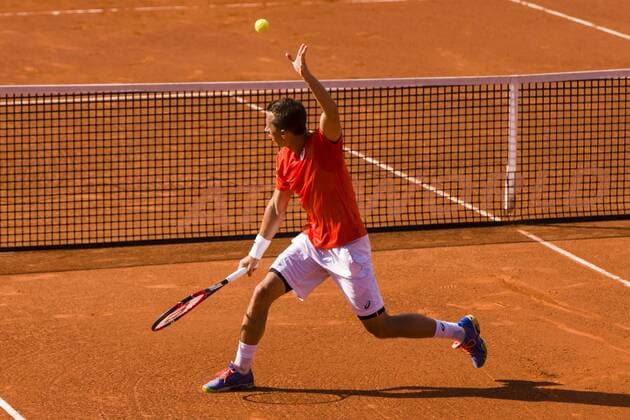 BARCELONA - April 21- SPAIN: Philipp Kohlschreiber (GER) during the match between Philipp Kohlschreiber (GER) v Feliciano Lopez (ESP) of the Open Banc Sabadell, 64 Trophy Conde de Godo, played on the RCT Barcelona 1899, on april 21, 2016.  xMikelxTriguerosx xBARCELONA-OPEN-BANC-SABADELLx64-TROFEO-CONDE-GODOx