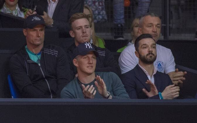 Ana IVANOVIC, SRB in Aktion vor ihrem Freund Bastian SCHWEINSTEIGER in Stuttgart , 21.04.2016