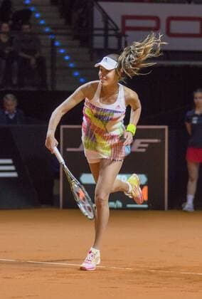 Ana IVANOVIC, SRB in Aktion vor ihrem Freund Bastian SCHWEINSTEIGER in Stuttgart , 21.04.2016