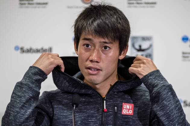April 21, 2016 - Barcelona, Catalonia, Spain - KEI NISHIKORI (JAP) gives a press conference PK Pressekonferenz after his victory over Jeremy Chardy (FRA) during the 3rd round of the Barcelona Open Banc Sabadell 2016. Nishikori wins 6-3, 7-5 Nishikori Press Conference - Day 4 Barcelona Open - ZUMAo105