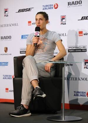 Themen der Woche - Sport Bilder des Tages - Sport Stuttgart Porsche Tennis Grand Prix 2016, Andrea Petkovic (GER)