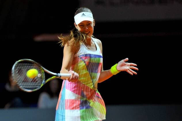 Ana IVANOVIC (SRB). Deutschland, Stuttgart: Tennis, Porsche Tennis Grand Prix, Achtelfinale am 21.04.2016, Porsche-Arena.