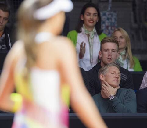 Ana IVANOVIC, SRB in Aktion vor ihrem Freund Bastian SCHWEINSTEIGER in Stuttgart , 21.04.2016