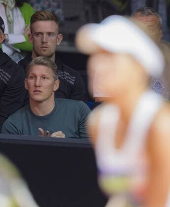 Ana IVANOVIC, SRB in Aktion vor ihrem Freund Bastian SCHWEINSTEIGER in Stuttgart , 21.04.2016