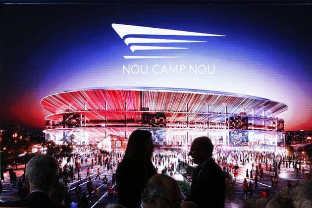 General view (Barcelona), APRIL 21, 2016 - Football Soccer : during the press conference PK Pressekonferenz of new Camp Nou stadium at the Camp Nou stadium in Barcelona, Spain. Noxthirdxpartyxsales  (oqma019101)