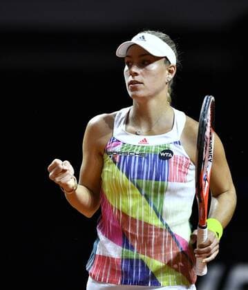 Angelique KERBER (GER) Jubel jubelt über gewonnenen Punkt Tennis Damen 22.04.2016 Porsche Tennis Grand Prix GP Stuttgart 2016 Porsche-Arena 16.04.-24.04.2016 Porsche Tennis Grand Prix Stuttgart 2016