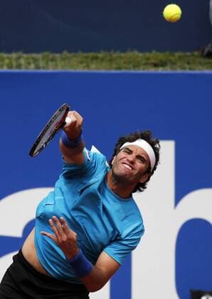 BARCELONA -april 22- SPAIN: Marek Jaziri during the match against Benoit Paire, corresponding to the 1 8 final of the Open Banc Sabadell, 64 Trophy Conde de Godo, played on the RCT Barcelona1899, on april 22, 2016. Photo: Joan Valls Urbanandsport Cordon Press  xJoanxValls Urbanandsportx xBARCELONA-OPEN-BANC-SABADELL-TENNISx