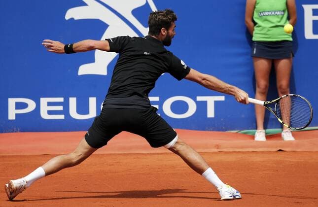BARCELONA -april 22- SPAIN: Benoit Paire during the match against Marek Jaziri, corresponding to the 1 8 final of the Open Banc Sabadell, 64 Trophy Conde de Godo, played on the RCT Barcelona1899, on april 22, 2016. Photo: Joan Valls Urbanandsport Cordon Press  xJoanxValls Urbanandsportx xBARCELONA-OPEN-BANC-SABADELL-TENNISx