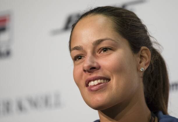 Ana IVANOVIC, SRB bei der Pressekonferenz Halbfigur, Freisteller , Aktion, Einzelbild, Portrait, Porträt, Tennis Grand Prix Porsche Damen WTA Tennis Damen in Stuttgart , 21.04.2016